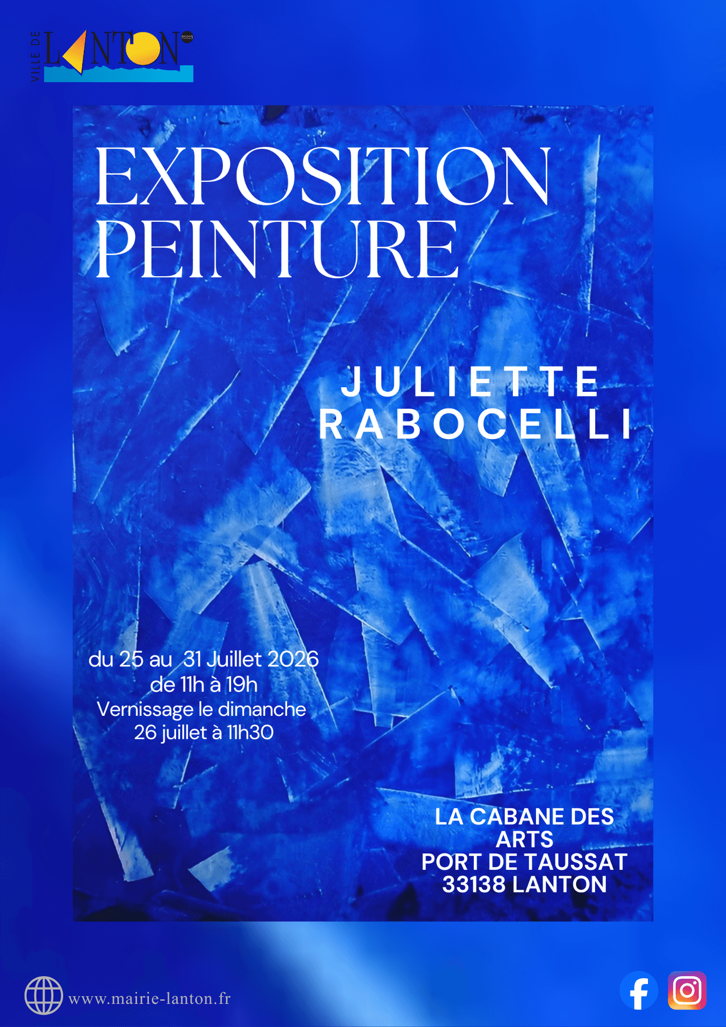 Exposition de Peintures de Juliette Rabocelli